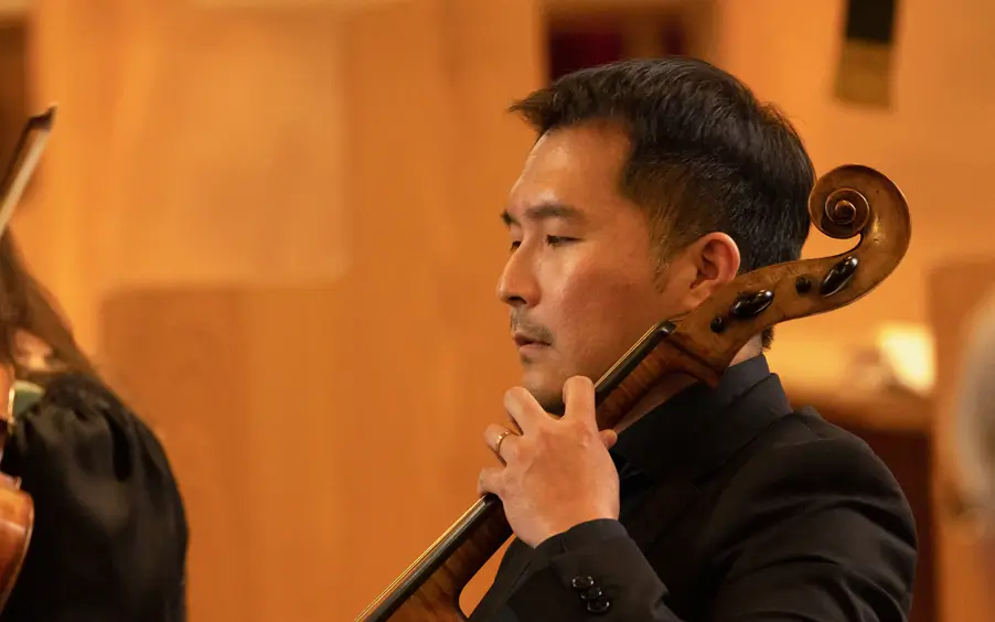 Pianist Luke Bell playing at StirlingFest in the Anglican Church