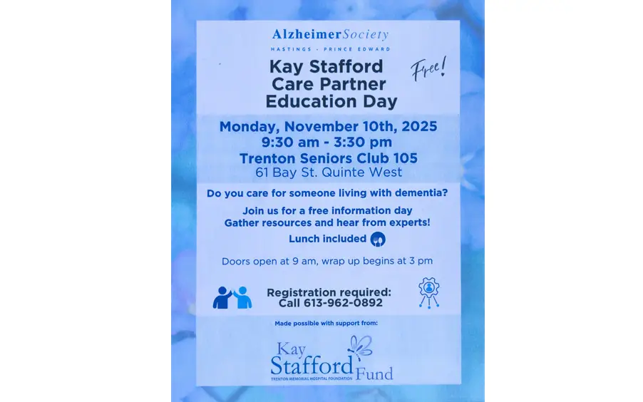 Alzheimer Society Event Poster