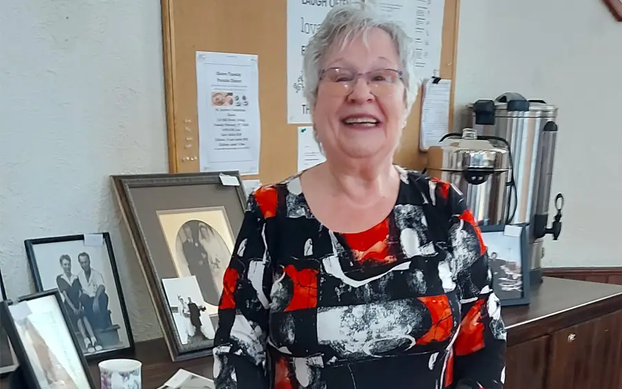 Woman celebrating Valentines Day