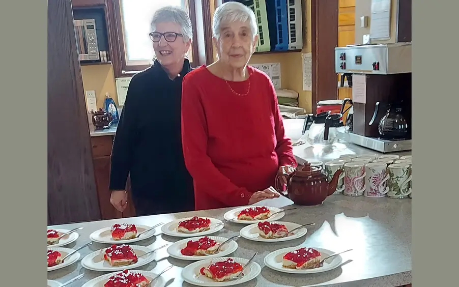 Women celebrating Valentines Day