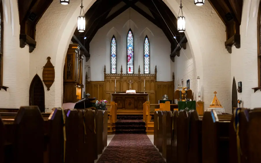 Inside the Church of John the evangelist in Stirling, ON