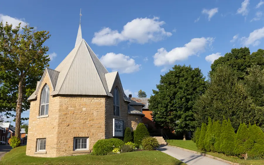 View of the church from the street