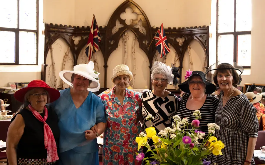 Six women that are part of a group called Halo in the Anglican Church in Stirling, ON