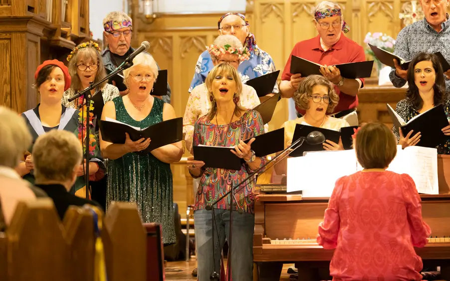 Millpond Choir singing at the Anglican Church