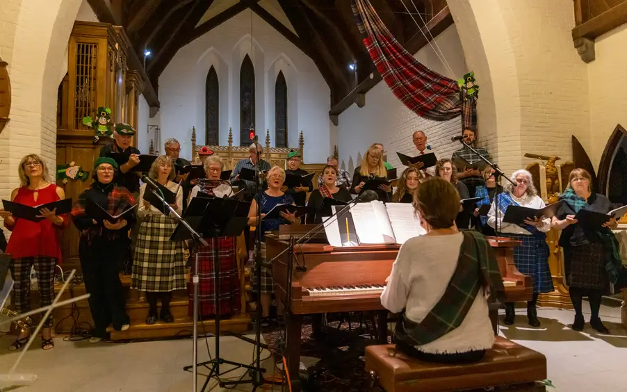 Millpond Choir singing at the Anglican Church